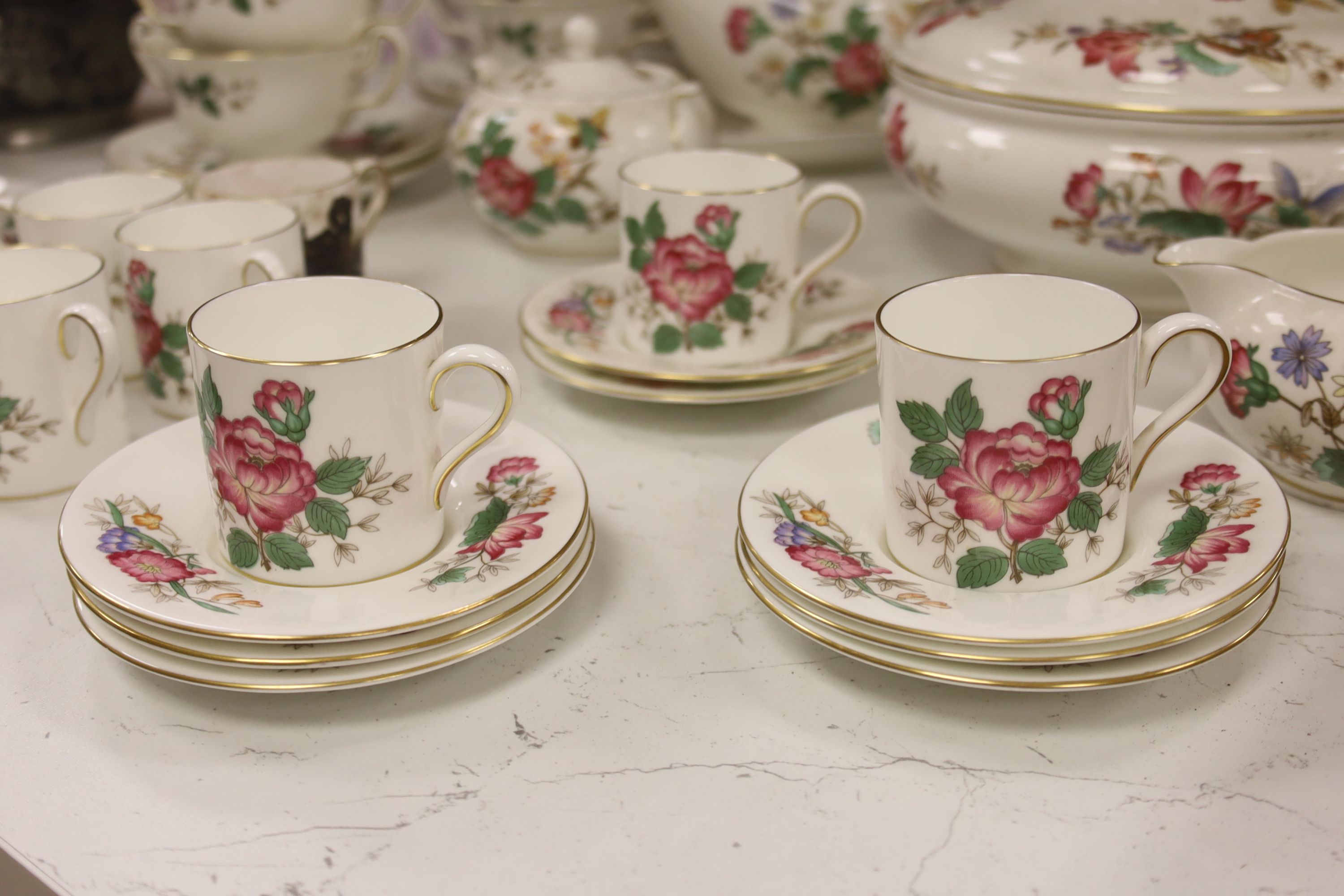 A Wedgwood 'Charnwood' pattern part dinner service, (approximately 70 pieces)